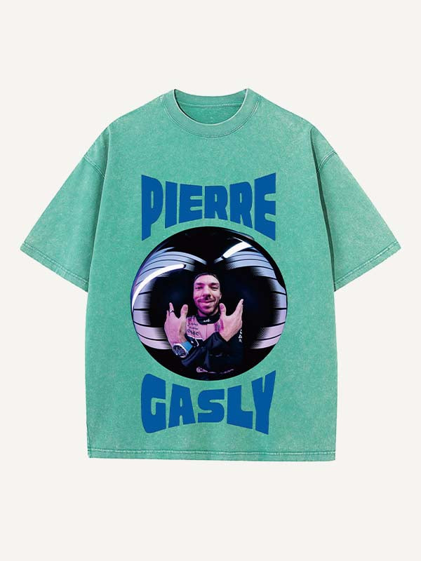 Pierre Gasly Print Round Neck T-shirt
