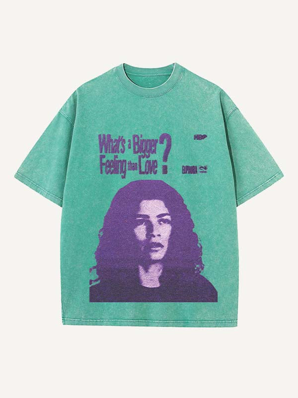 Euphoria Print Round Neck T-shirt
