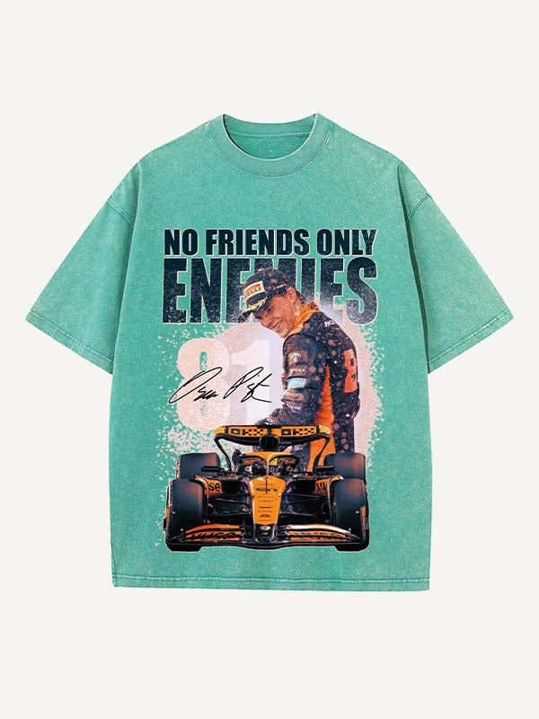 Oscar Piastri Print Round Neck T-shirt