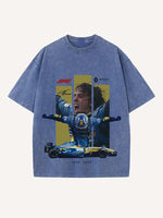 Fernando Alonso Print Round Neck T-shirt