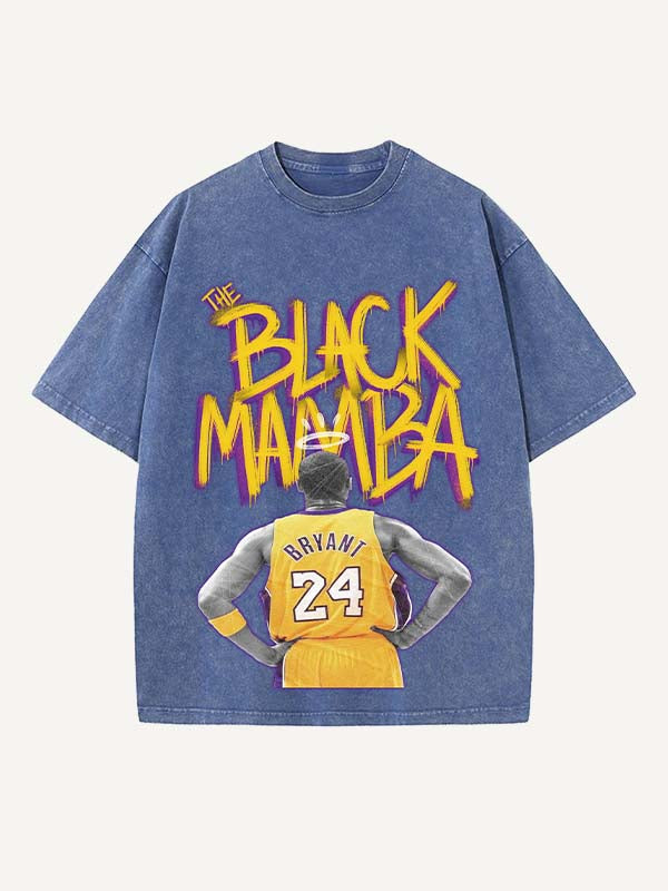 Kobe Bryant Print Round Neck T-shirt