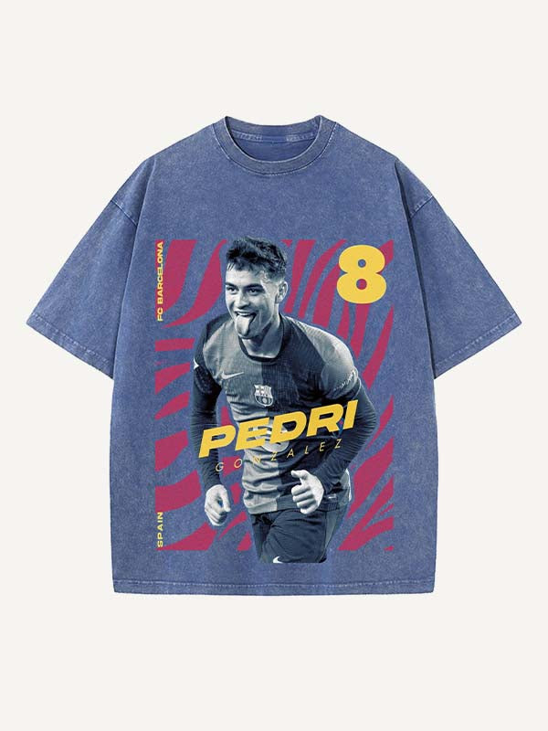 Pedri Print Round Neck T-shirt