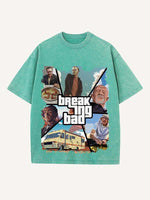 Breaking Bad Print Round Neck T-shirt