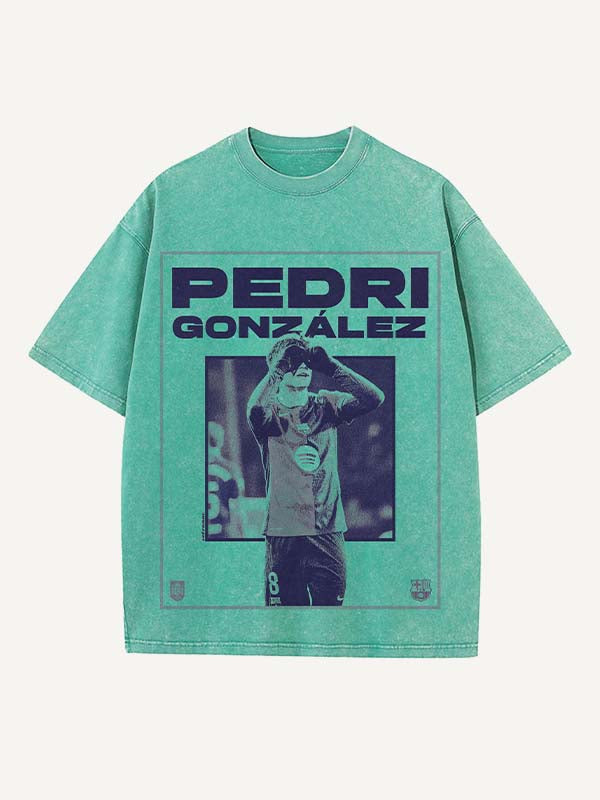 Pedri Print Round Neck T-shirt