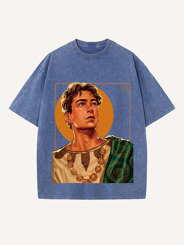 George Russell Print Round Neck T-shirt