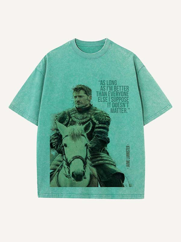 Game of Thrones Print Round Neck T-shirt
