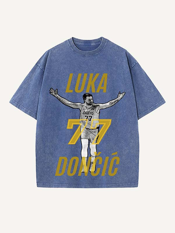 Luka Dončić Print Round Neck T-shirt