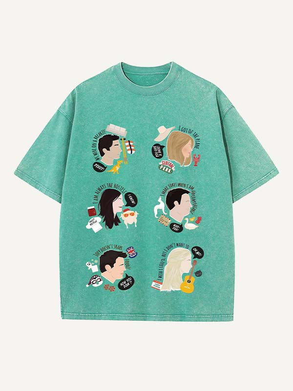 Friends Print Round Neck T-shirt