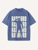 Marcus Rashford Print Round Neck T-shirt