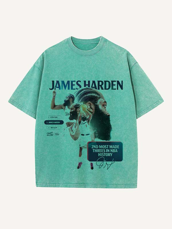 James Harden Print Round Neck T-shirt