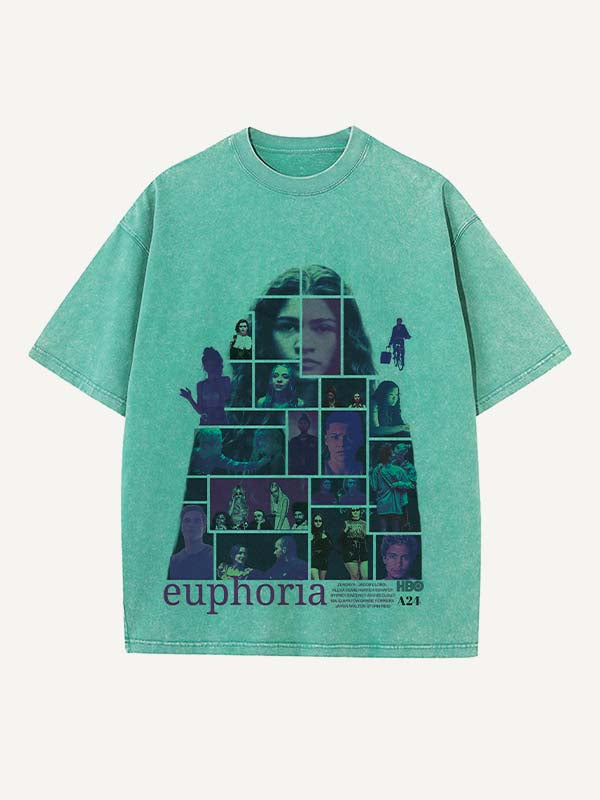 Euphoria Print Round Neck T-shirt