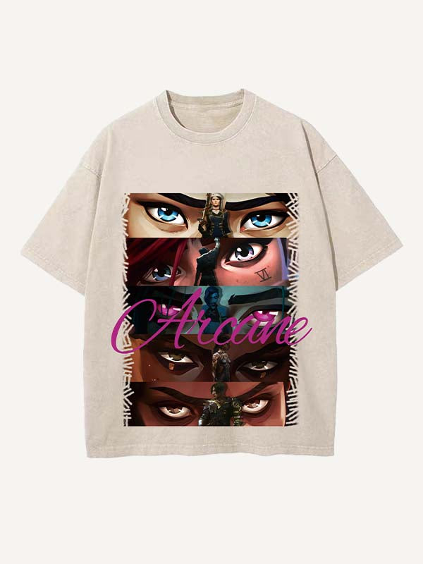 Arcane Print Round Neck T-shirt
