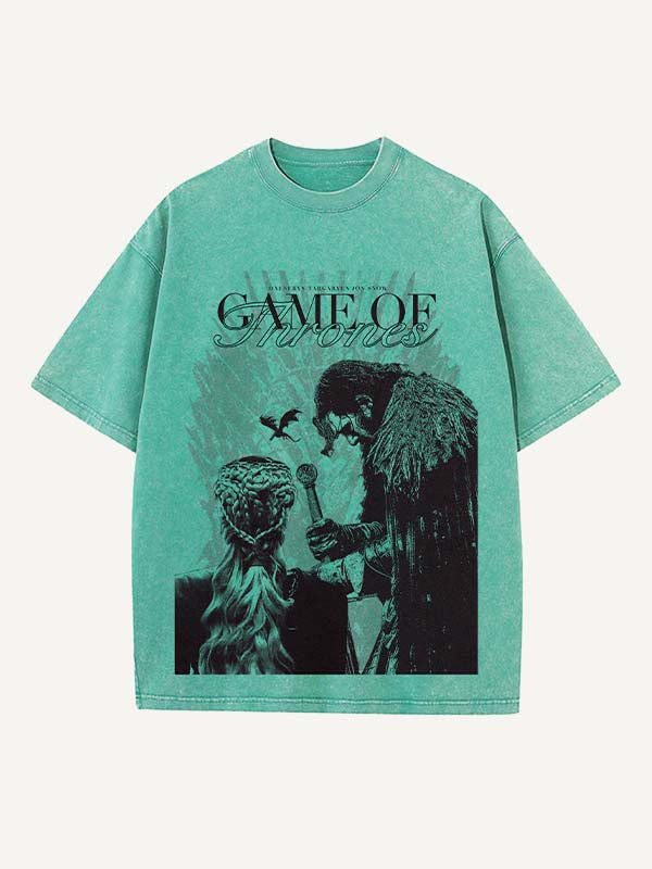 Game of Thrones Print Round Neck T-shirt