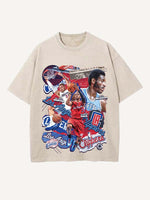 Chris Paul Print Round Neck T-shirt