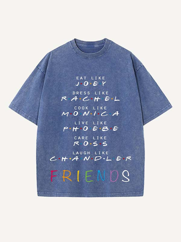 Friends Print Round Neck T-shirt