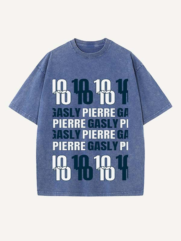 Pierre Gasly Print Round Neck T-shirt