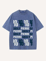Pierre Gasly Print Round Neck T-shirt