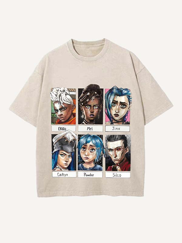 Arcane Print Round Neck T-shirt