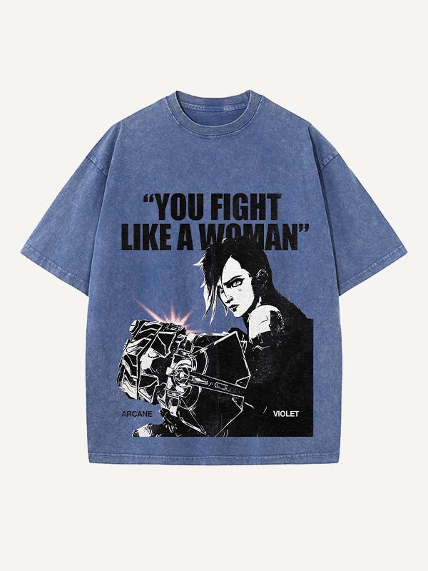 Arcane Print Round Neck T-shirt