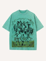 Real Madrid Print Round Neck T-shirt