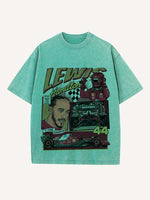 Lewis Hamilton Print Round Neck T-shirt