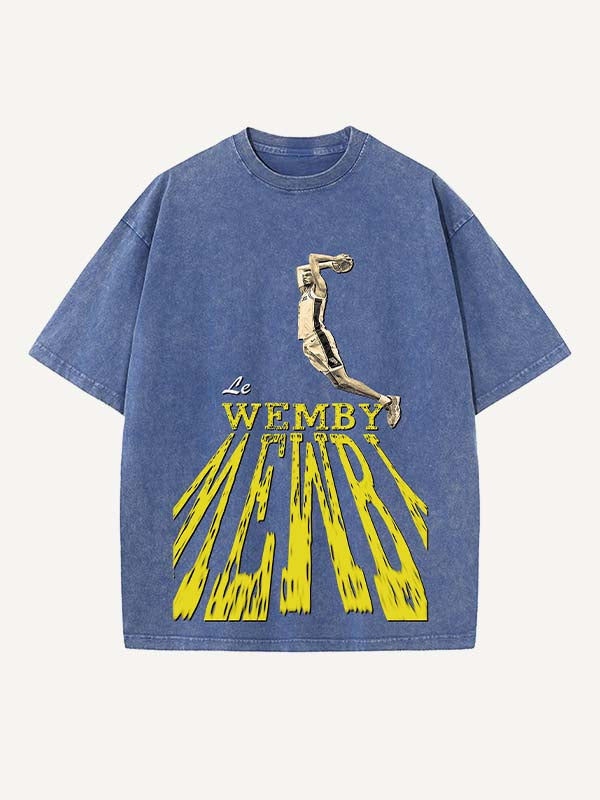 Victor Wembanyama Print Round Neck T-shirt
