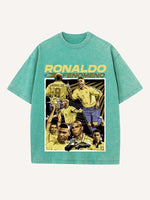 Ronaldo Print Round Neck T-shirt