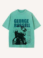 George Russell Print Round Neck T-shirt