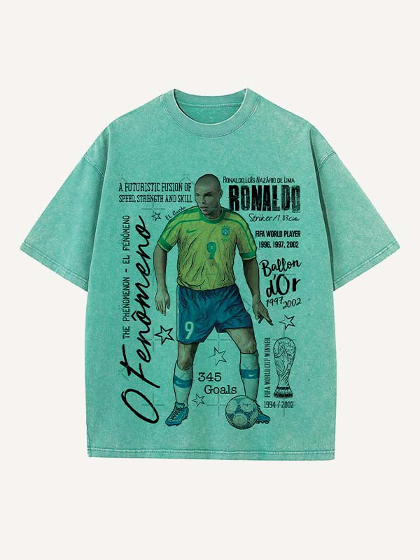 Ronaldo Print Round Neck T-shirt