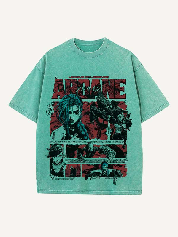 Arcane Print Round Neck T-shirt