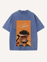 Lando Norris Print Round Neck T-shirt
