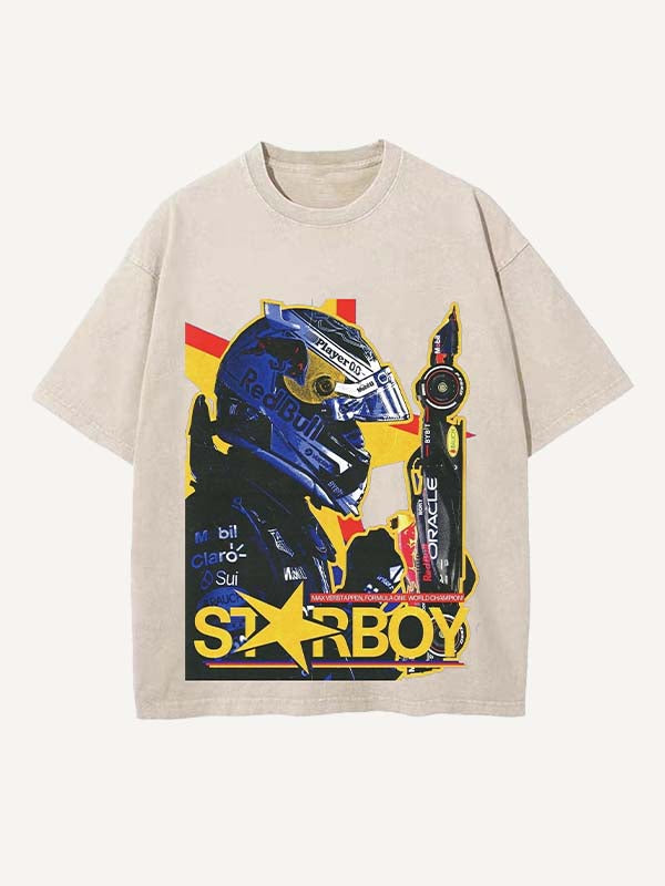 Max Verstappen Print Round Neck T-shirt