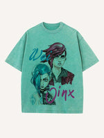Arcane Print Round Neck T-shirt