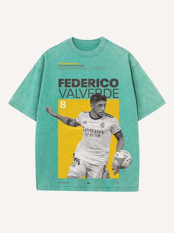 Federico Valverde Print Round Neck T-shirt