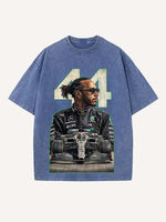 Lewis Hamilton Print Round Neck T-shirt