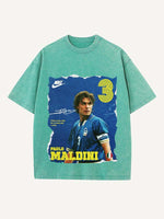 Paolo Maldini Print Round Neck T-shirt