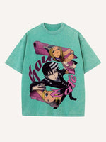 Soul Eater Print Round Neck T-shirt
