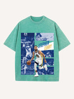 Stephen Curry Print Round Neck T-shirt