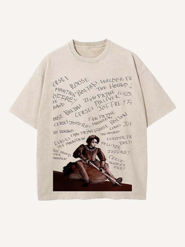 Game of Thrones Print Round Neck T-shirt