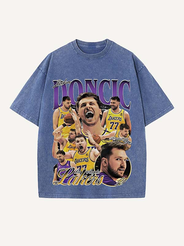 Luka Dončić Print Round Neck T-shirt