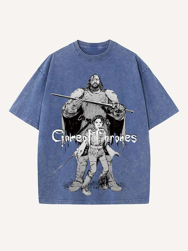 Game of Thrones Print Round Neck T-shirt