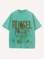 Russell Westbrook Print Round Neck T-shirt