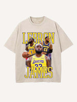 LeBron James Print Round Neck T-shirt