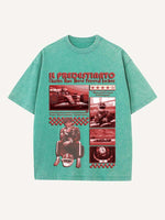 Charles Leclerc Print Round Neck T-shirt