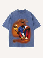 Ousmane Dembélé Print Round Neck T-shirt