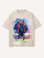 Ousmane Dembélé Print Round Neck T-shirt