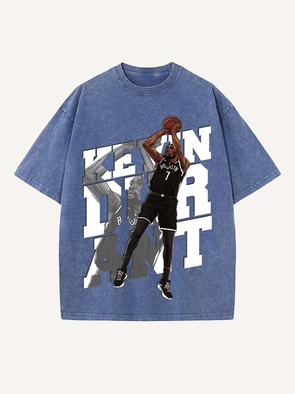 Kevin Durant Print Round Neck T-shirt