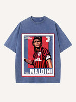 Paolo Maldini Print Round Neck T-shirt