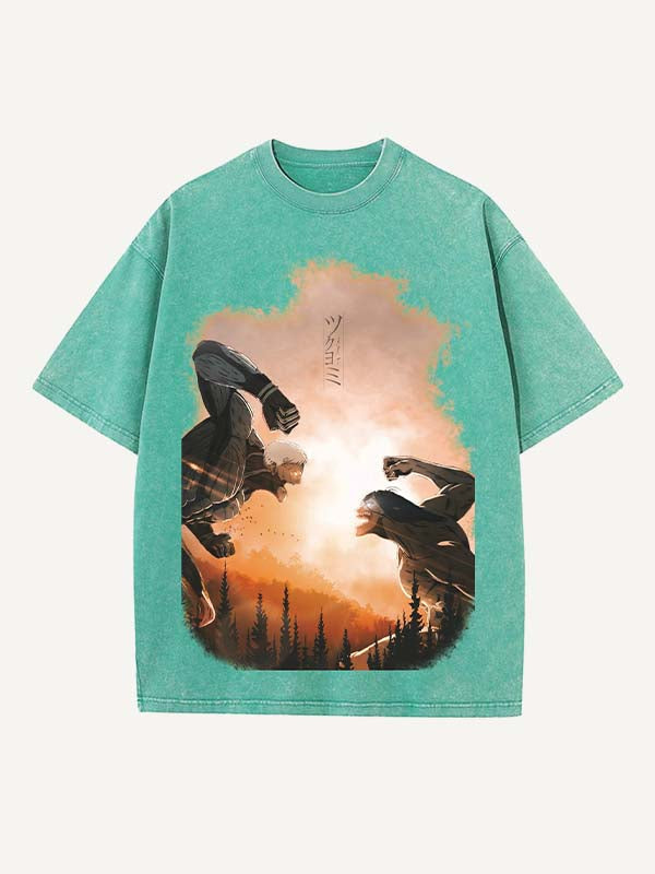 Attack on Titan Print Round Neck T-shirt