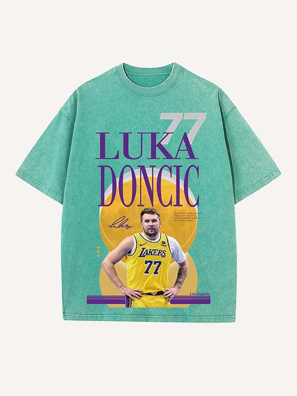 Luka Dončić Print Round Neck T-shirt